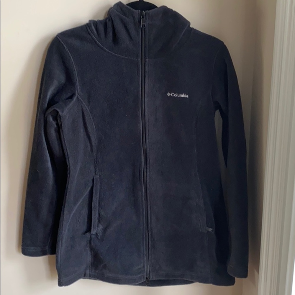 Columbia Fleece hoodie jacket .  size S